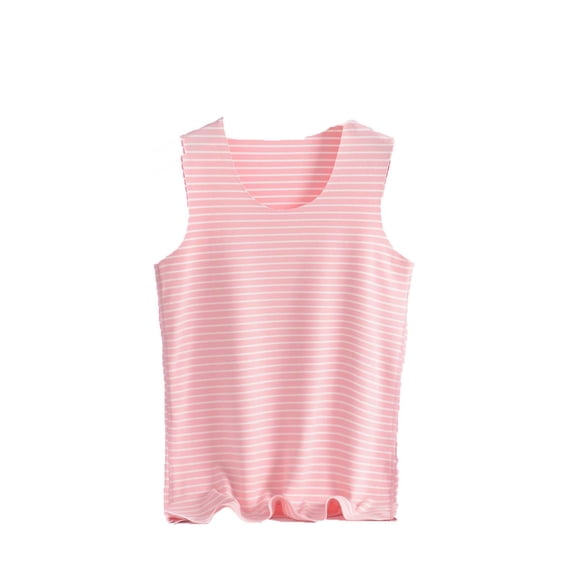 Uaswgudfs Women's Thermal Vest Sleeveless Winter Warm Base Layer Striped Slim Fit Knit Top Soft Breathable