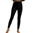 thumbnail image 1 of Uaswgudfs Women's Yoga Leggings with Elastic Waistband, Straight-Leg Design, Slim Fit & Stretchy Lycra-Blended Fabric for Flexible Comfort Black 3XL, 1 of 7