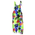 thumbnail image 1 of Uaswgudfs Womens Causal Wide Leg Overalls Jumpsuit Women's Patchwork Dual Pocket Jumpsuit Loose Floral Print Bohemian Wide Leg Bib Overall Green L, 1 of 5