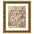thumbnail image 1 of Ubaldo Gandolfi 20x24 Gold Ornate Framed and Double Matted Museum Art Print Titled - Adoration of the Shepherds (Mid-To Late 18th Century), 1 of 4