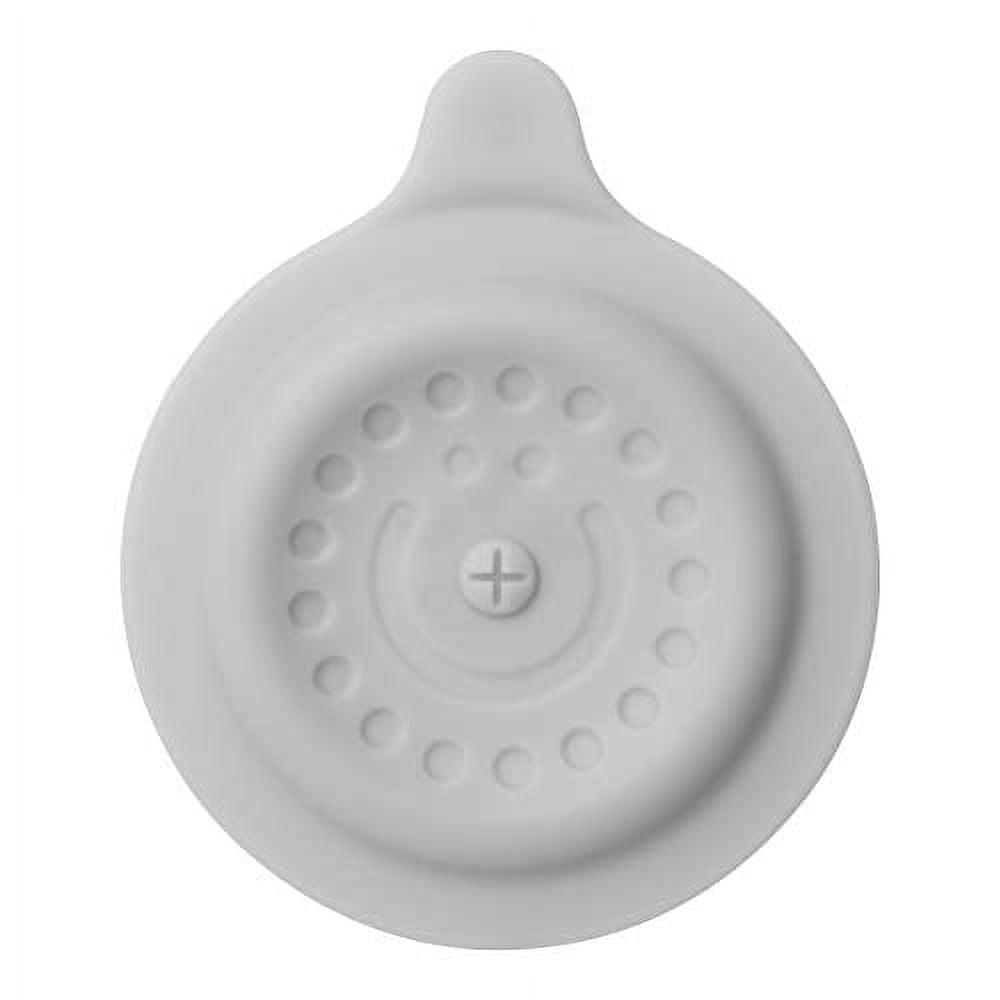 Ubbi Baby Bath Silicone Drain Cover for Toddlers and Children, Gray, Gray, Material Foam, One Size