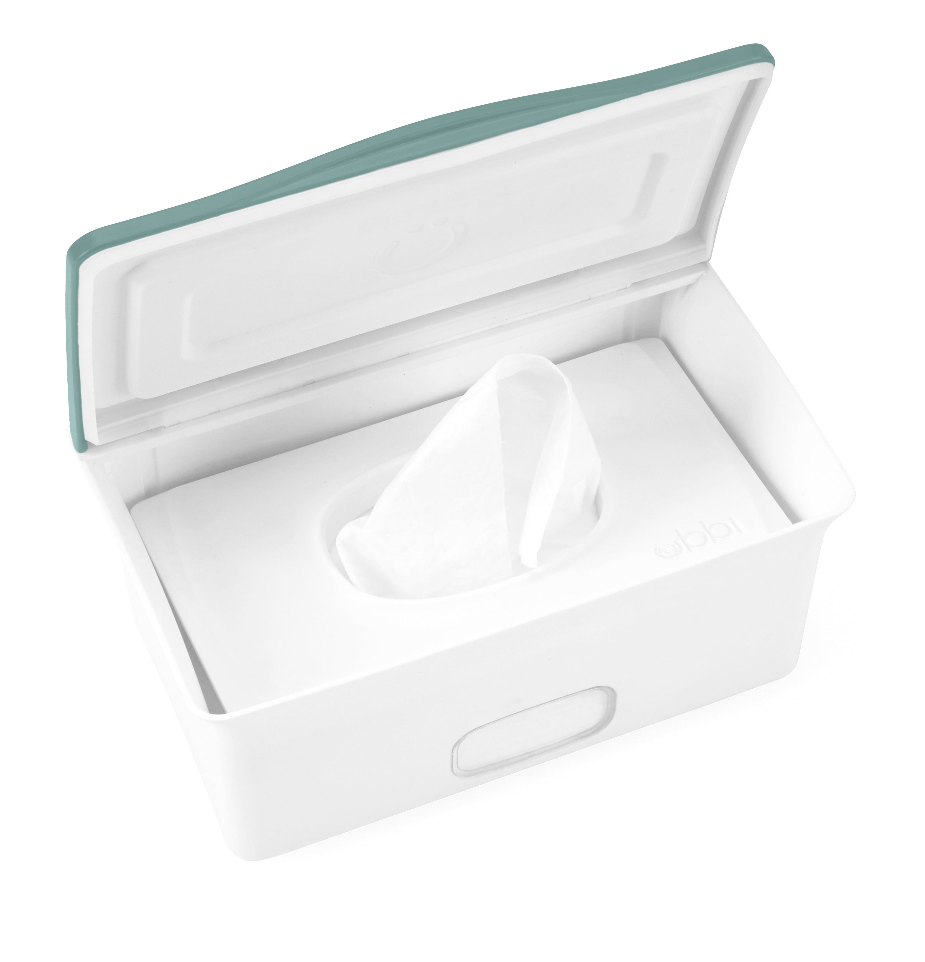 Ubbi Baby Wipes Dispenser Features Weighted Plate and Secure Seal, Open Water, 1 Count Per Pack