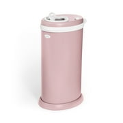 Ubbi Odor Locking Steel Diaper Pail, Baby Registry Must-Have, Fig Blossom