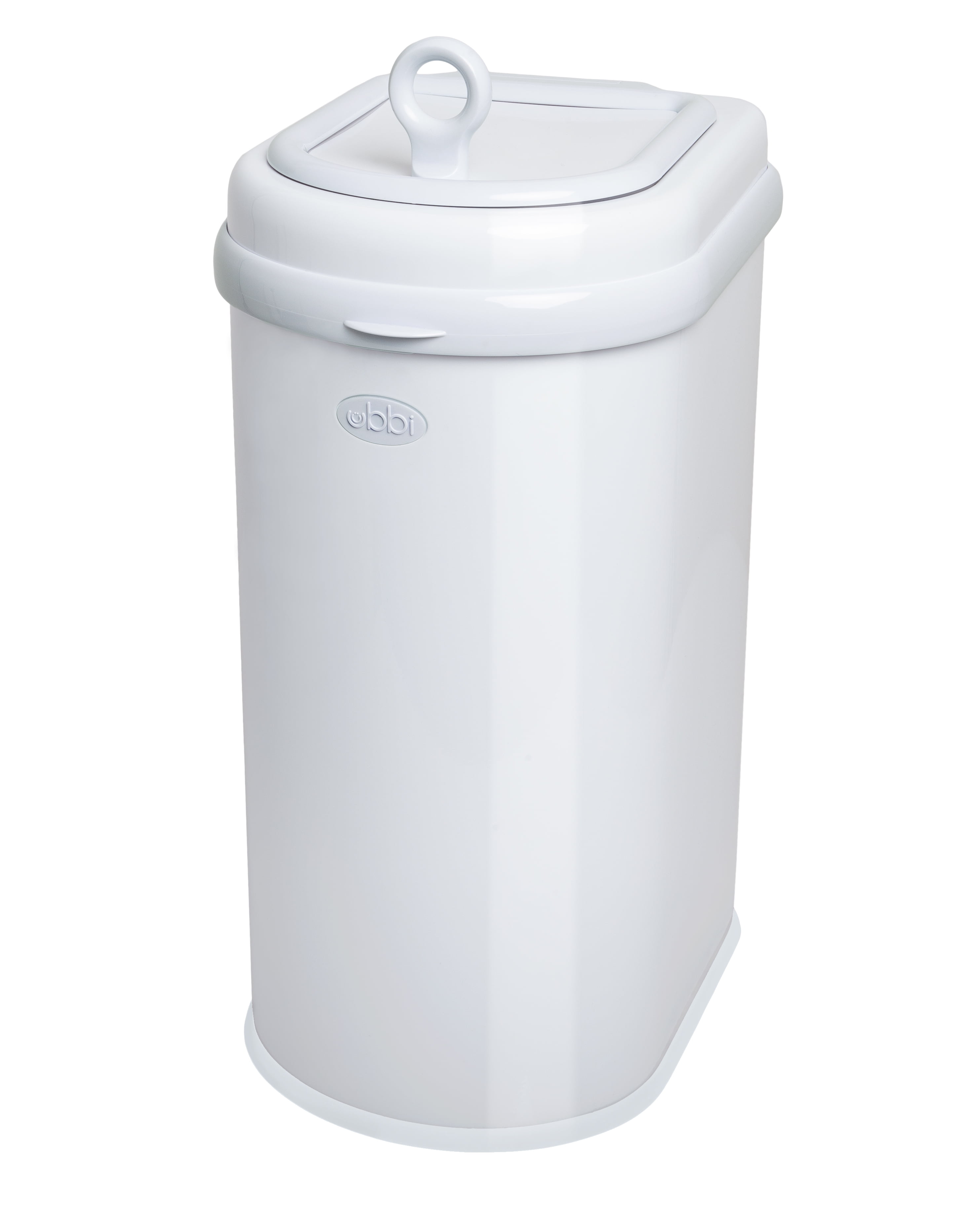 Ubbi Pet Waste Pail Cat Litter Disposal System Odor Locking White