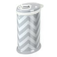 thumbnail image 1 of Ubbi Stainless Steel Diaper Pail, Odor Locking, No Special Bag Required, Award-Winning, Registry Must-Have, Gray Chevron, 1 of 5