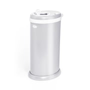 Ubbi Stainless Steel Diaper Pail, Odor Locking, No Special Bag Required, Award-Winning, Registry Must-Have, Gray