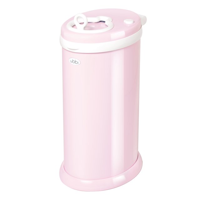 Ubbi Steel Diaper Pail, Light Pink