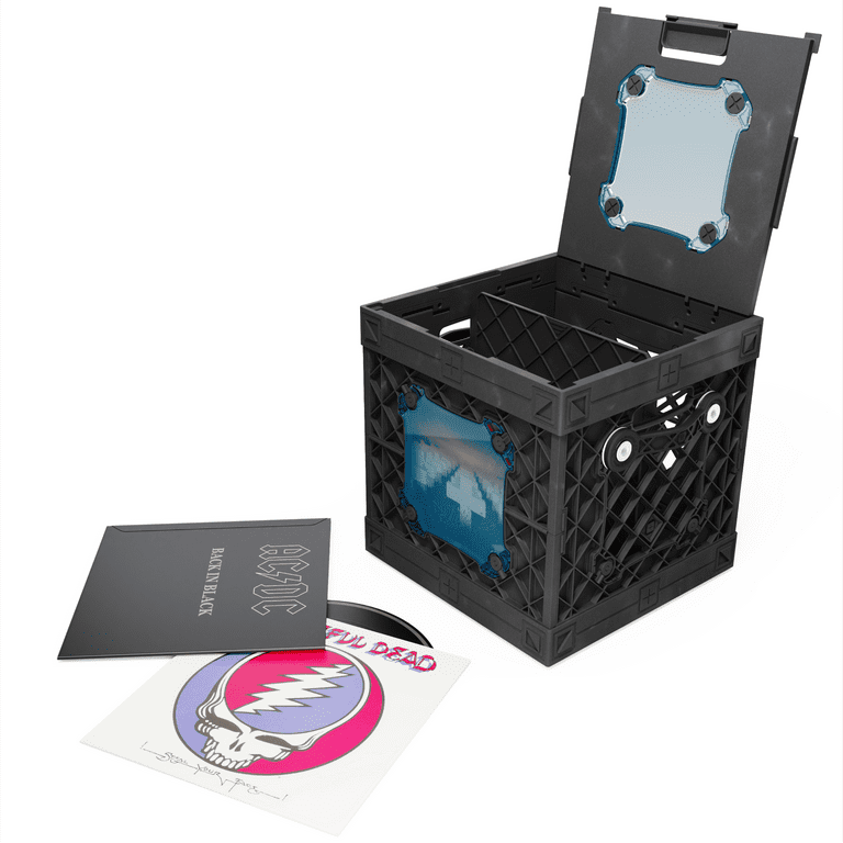 UbeCube CrateVinyl DJ - Vinyl Record Storage Crate with