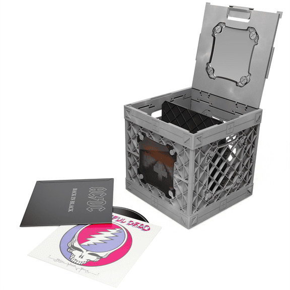 UbeCube CrateVinyl Vinyl Record Storage Cube with Divider and Transparent Panels