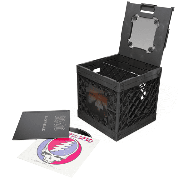 UbeCube Album Case Cubes - Vinyl Record Storage Crate with Divider and ...