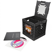 UbeCube CrateVinyl™ - Vinyl Record Storage Crate with Divider and Transparent Panels