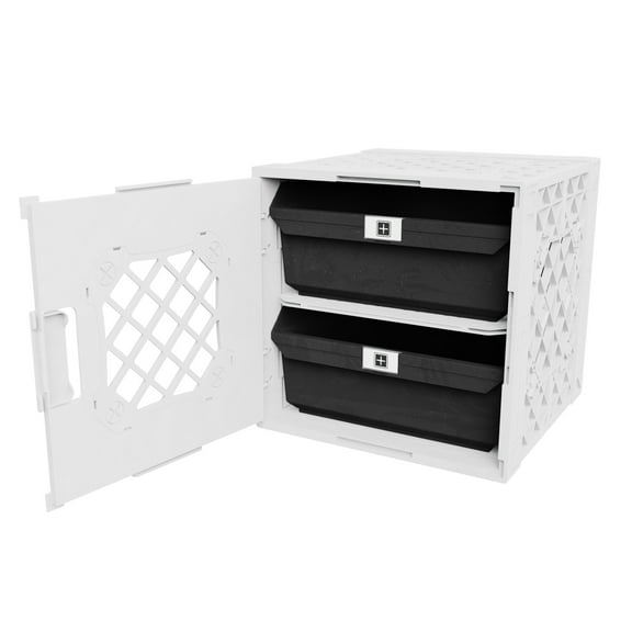 UbeCube Grabinet™ 1x2 - Crate with Two Large Storage Bins