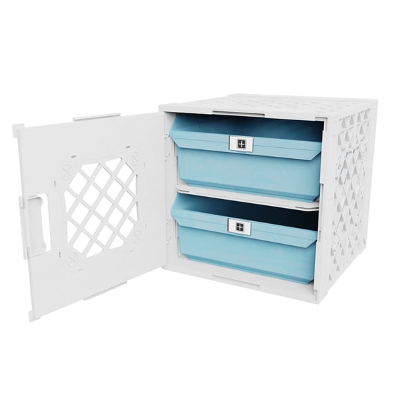 UbeCube Grabinet™ 1x2 - Crate with Two Large Storage Bins