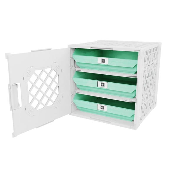 UbeCube Grabinet™ 1x3 - Crate with Three Large Storage Bins