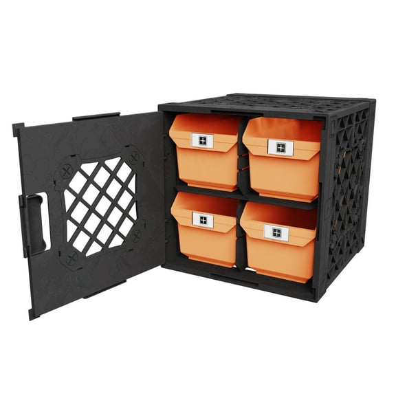 UbeCube Grabinet™ 2x2 Crate with Four Storage Bins