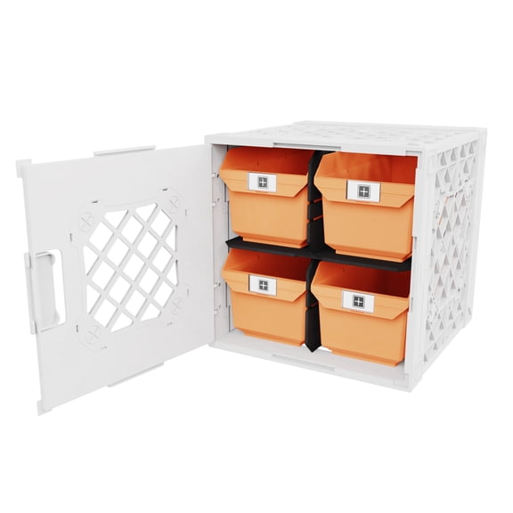 UbeCube Grabinet™ 2x2 - Crate with Four Storage Bins
