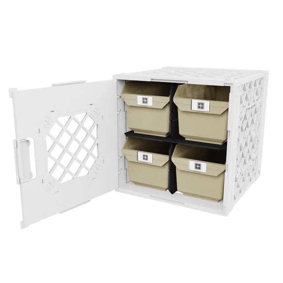UbeCube Grabinet™ 2x2 - Crate with Four Storage Bins