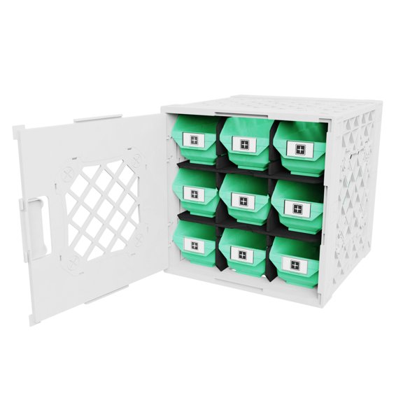 UbeCube Grabinet™ 3x3 - Crate with Nine Storage Bins