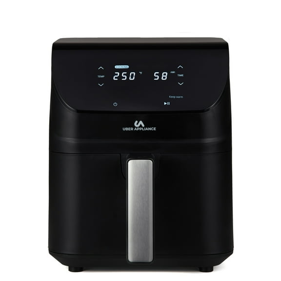 Uber Appliance Air Fryer XL Deluxe 5 Qt Capacity Digital Black