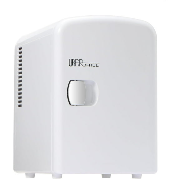 Uber Appliance UB-CH1-WHITE, Skin Care, Beauty, Makeup, Cosmetics Storage | Skincare Bedroom | Portable Mini Fridge Cooler and Warmer