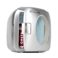 thumbnail image 1 of Uber Appliance Uber Chill XL 9 Liter 12-Can Retro Portable Mini Fridge Thermoelctric - Silver, 1 of 11