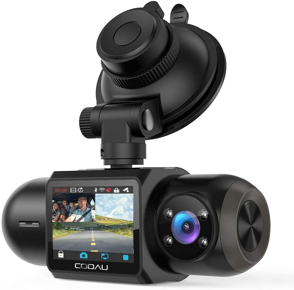 1080P Dash Cam Front and Inside Rear Three Camera 140° Wide Angle