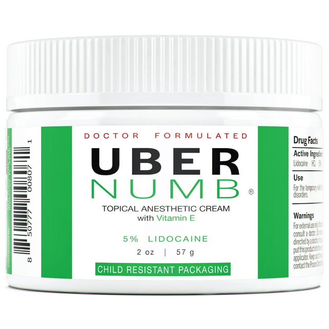 Uber Numb 5% Lidocaine Topical Anesthetic Cream