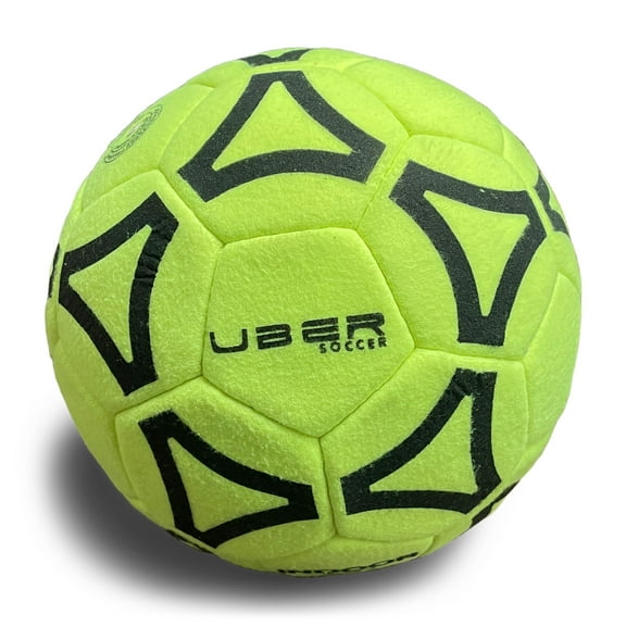 Uber Soccer Indoor Felt Soccer Ball, Yellow, Size 4