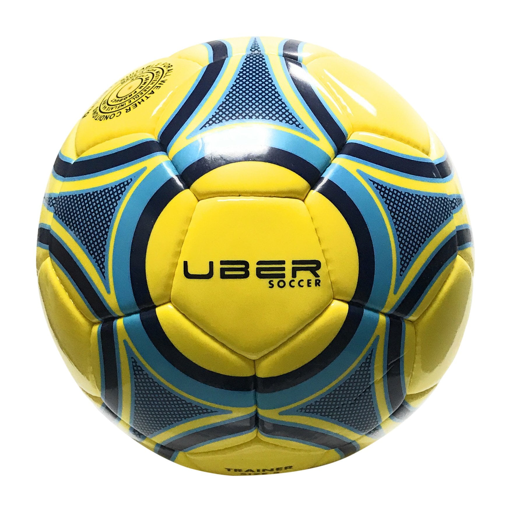 Uber Soccer Night Trainer Ball - Size 5 - Yellow