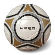 Uber Soccer Soccer Ball, Size 3, Black and Gold