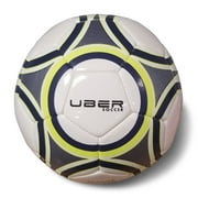 Uber Soccer Trainer Ball- Navy Blue and Neon Yellow (Size 3)