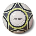 thumbnail image 1 of Uber Soccer Trainer Ball- Navy Blue and Neon Yellow (Size 4), 1 of 3