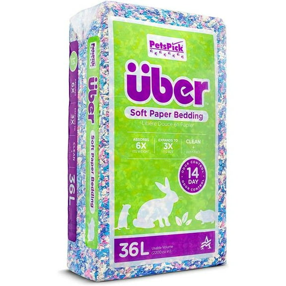 Uber Soft Paper Pet Bedding, Confetti