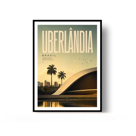 Uberlândia Travel Print Brazil Wall Decor