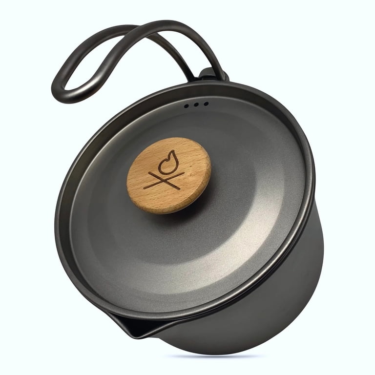 【uberleben Kessel pot】 Uberleben Kessel Pot w/ Waxed Canvas, Titanium - Walmart.com