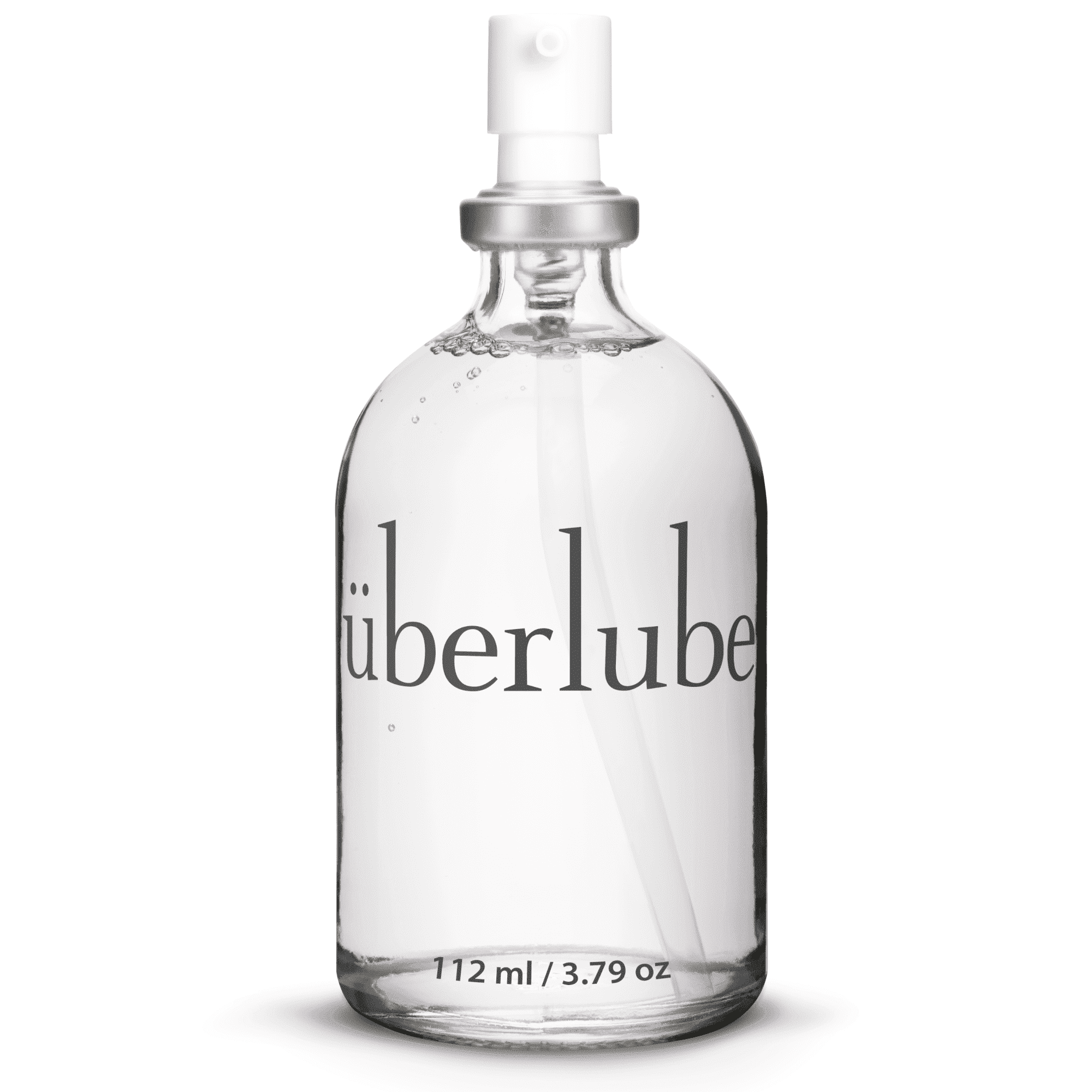Uberlube Silicone Personal Lubricant Bottle, 112ml, 3.79oz, Unscented, Waterproof, Latex-Safe