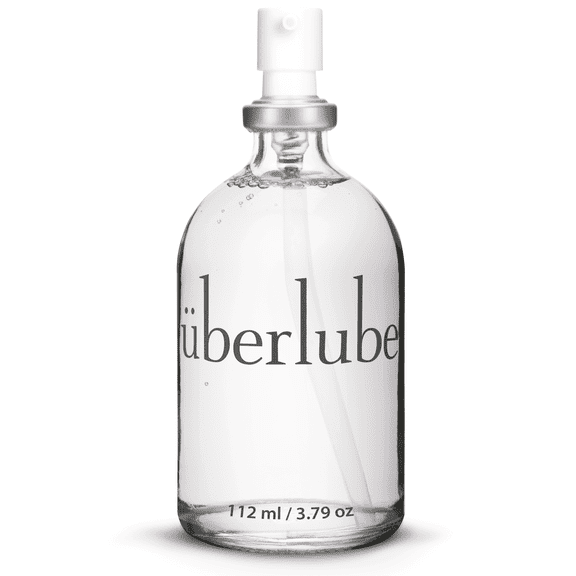 Uberlube Silicone Personal Lubricant Bottle, 112ml, 3.79oz, Unscented, Waterproof, Latex-Safe