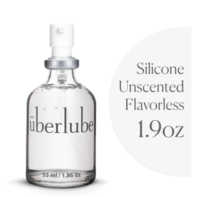 Uberlube سيليكون لوب - 55 مل زجاجة غير معطر سيليكون زيوت التشحيم الشخصية - اللاتكس الآمن الجنس لوب السائل للأزواج النساء والرجال - مزلق عديم النكهة والمهبل والشرج - 1.9 Fl Oz