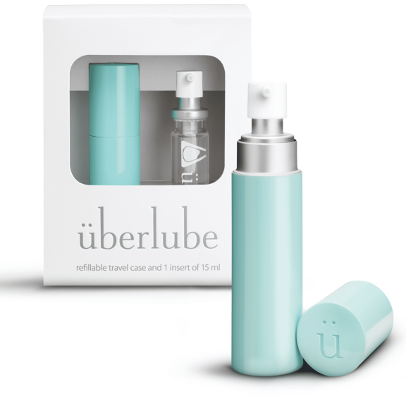 Uberlube Aqua Travel Kit Unscented Latex-Safe Works Underwater Silicone Personal Lubricant, 15ml