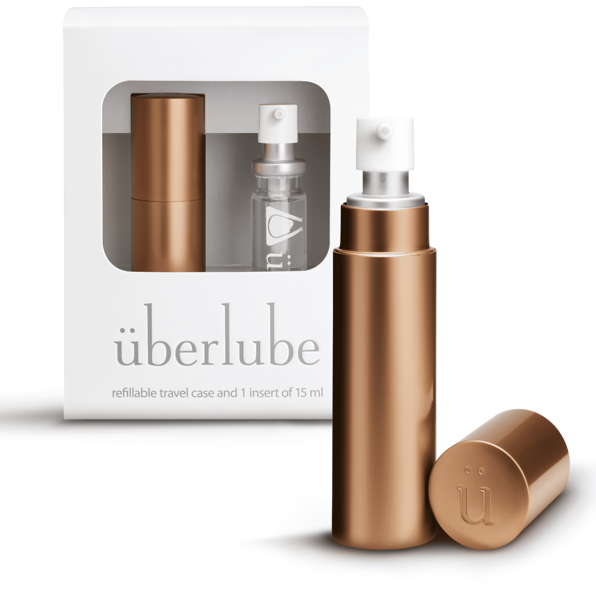 Uberlube 15ml Bronze Gold Travel Lube | Latex-Safe, Vitamin E, Unscented,  Zero Residue, Works Underwater - Walmart.com