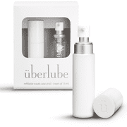 Uberlube Silicone Personal Lubricant, White Travel Kit, 15ml, Unscented, Waterproof, Latex-Safe