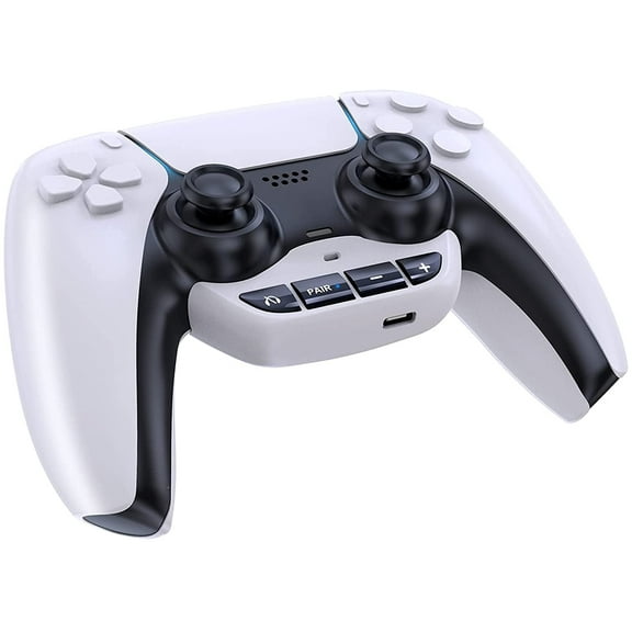 Uberwith Bluetooth Adapter for PS5 Accessories BT 5.0 Wireless Audio Transmitter for PS5 Controller with Low Latency for AirPods Wireless Headphone Speakers Earbuds(White)
