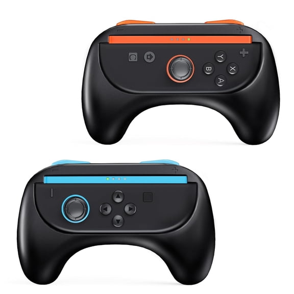 Uberwith Controller Grip for NS Switch 2 Joy-Con 2 Pack Ergonomic Handle Grips for Switch 2 Joy con (Black)