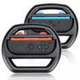 thumbnail image 1 of Uberwith Steering Wheel Compatible with NS Switch 2 Steering Wheel Pro Controller – 2 pcs Racing Wheels for Switch 2 JoyCons Controllers (Steering Wheel-Black), 1 of 7