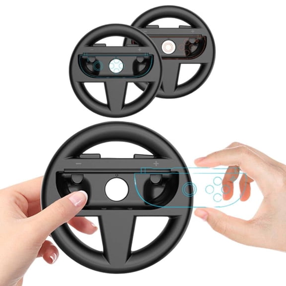 Uberwith Steering Wheels for Switch 2 Console JoyCons, Switch Accessories Gift for Switch 2 Joy Con Controller Race Accessories, 2 Packs