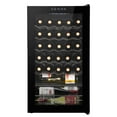 thumbnail image 1 of Ubesgoo 3.0cu.ft/85l Electronic Wine Cabinet Cold Rolled Sheet Transparent Glass Door / 34 Bottle with Display Black, 1 of 16