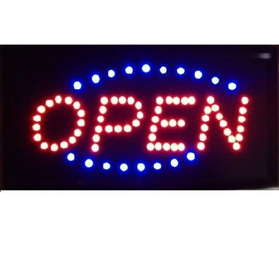 UbiGear 10 19 Inch Animated Motion Running LED Business Open Sign +On/off Switch Bright Light Neon