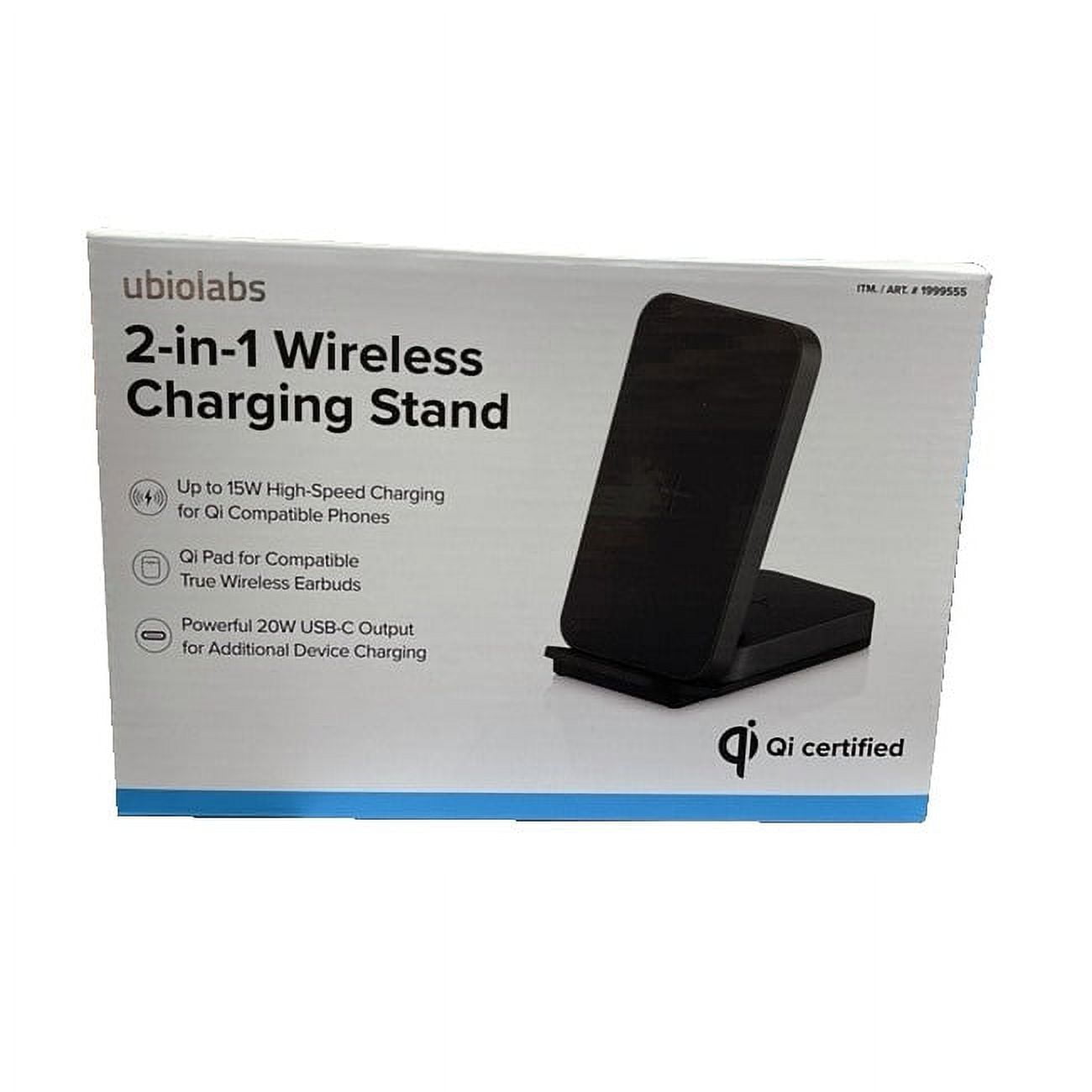 Ubiolabs 2 In 1 Wireless Charging Stand