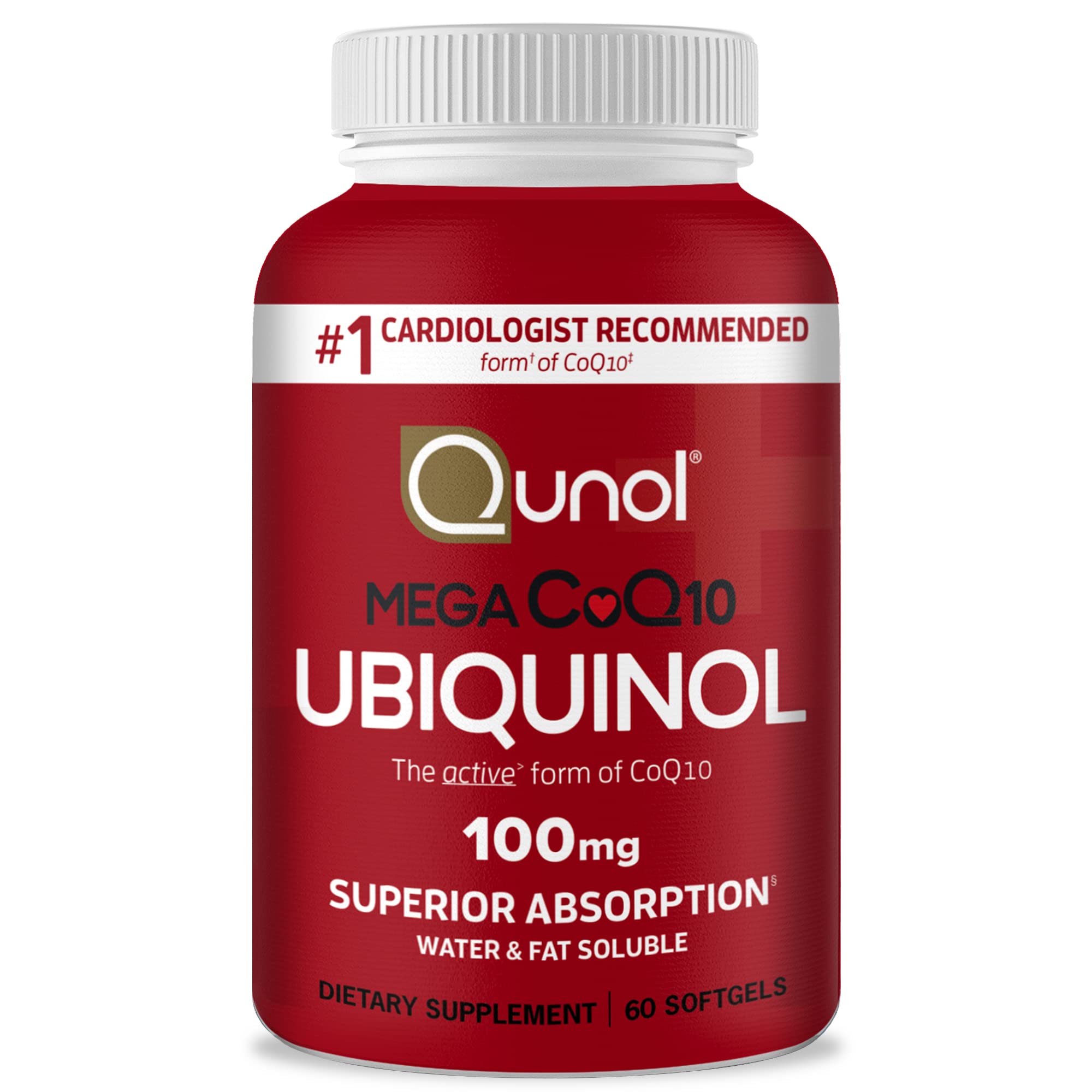 Ubiquinol CoQ10 100mg Softgels, Qunol Mega Ubiquinol 100mg Superior