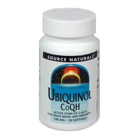 Ubiquinol CoQH Coenzyme Q10 100mg By Source Naturals - 30 Softgel